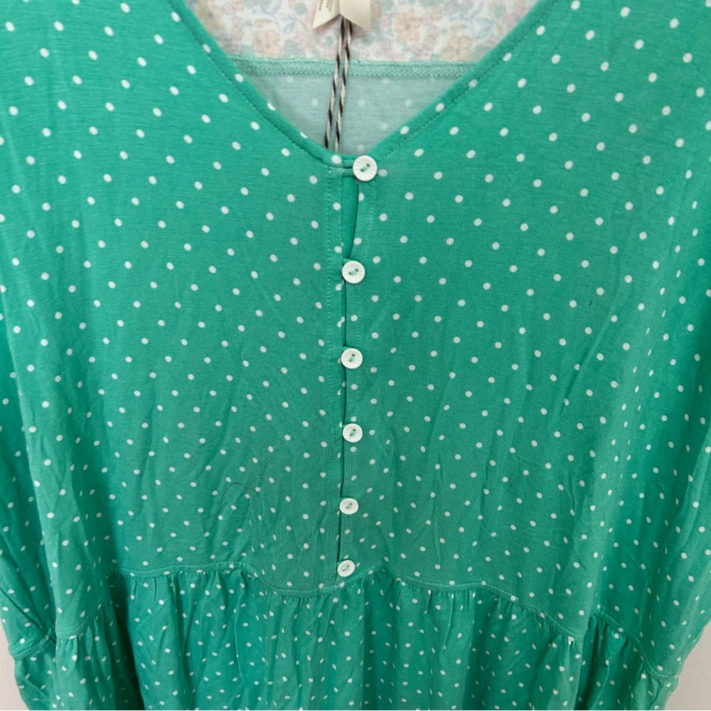 Matilda Jane Dream Chasers Free to Be Teal and Pastel Floral Top - Picture 2 of 6